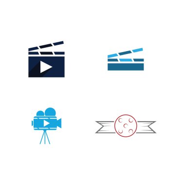 Sinema filmi vektör tasarımı illüstrasyonu