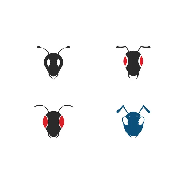 Ant Logo Plantilla Vector Ilustración Diseño — Vector de stock
