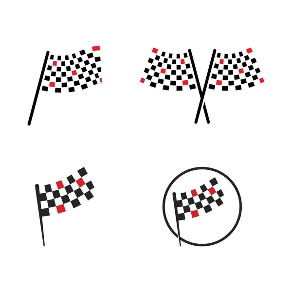 Rasse Flagge Symbol Einfaches Design Illustration Vektor — Stockvektor