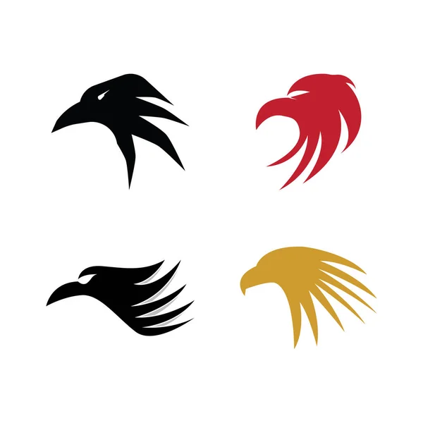 Falcon Logo Plantilla Vector Ilustración Diseño — Vector de stock