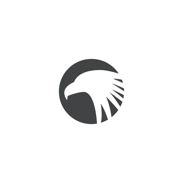 Falcon Logo Modello Disegno Vettoriale Illustrazione — Vettoriale Stock