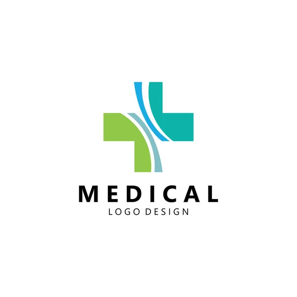 Design Ilustração Vetor Modelo Logotipo Médico Saúde —  Vetores de Stock