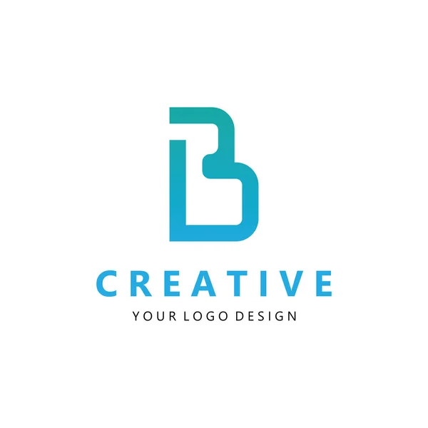 Carta Logotipo Modelo Vetor Ilustração — Vetor de Stock