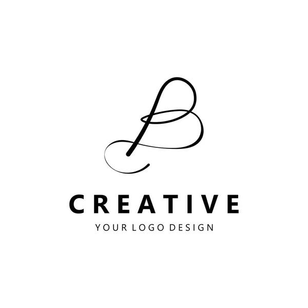 Illustration Vectorielle Modèle Logo Lettre — Image vectorielle