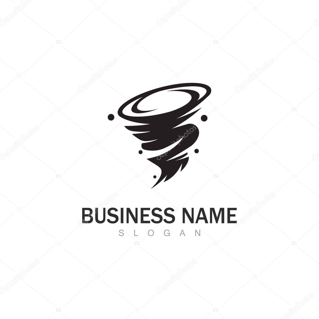 Tornado logo symbol vector illustration design