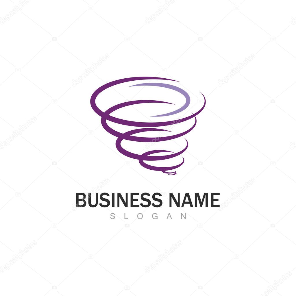 Tornado logo symbol vector illustration design