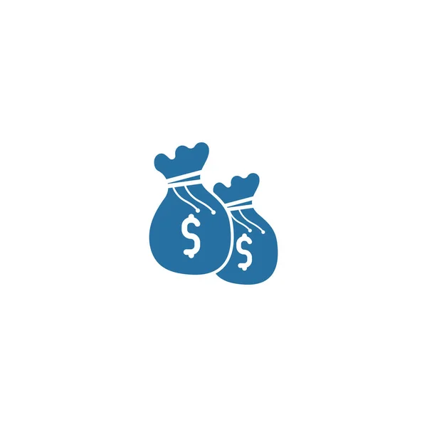 Icono Bolsa Dinero Plantilla Vector Ilustración Diseño — Vector de stock