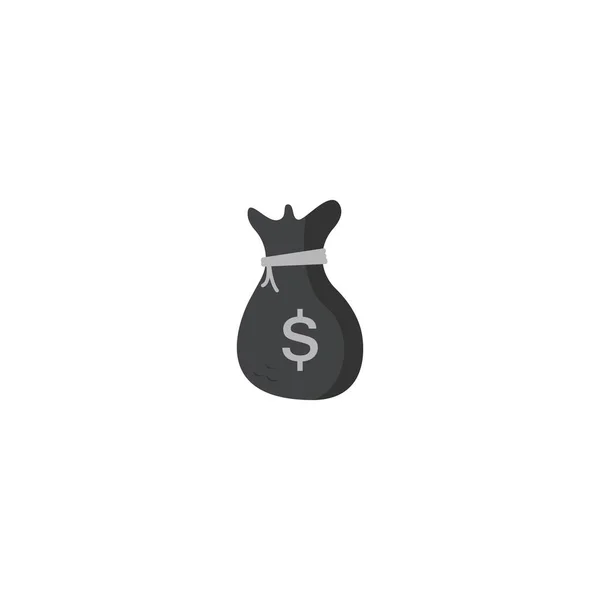 Ikona Tašky Peníze Návrhy Vektorových Ilustrací — Stockový vektor