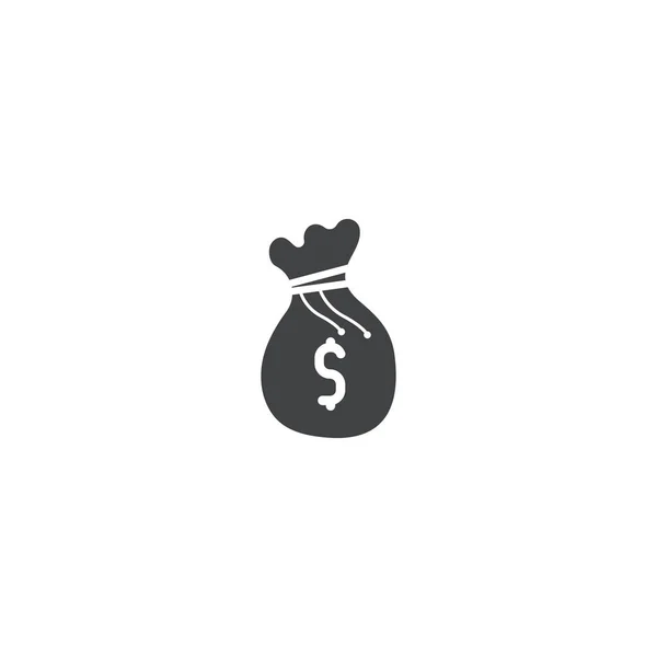 Money Bag Symbol Vorlage Vektor Illustration Design — Stockvektor