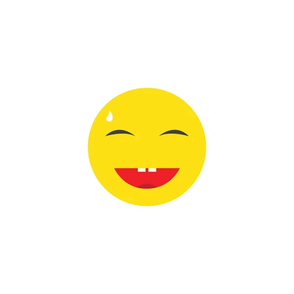 Lächelndes Symbol Vektor Logo Eines Lächelns Oder Ausdruck Von Glück — Stockvektor
