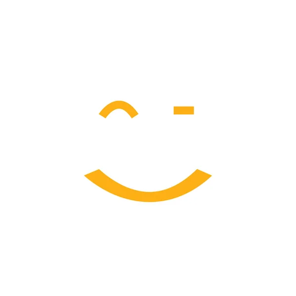 Icono Sonrisa Logo Vectorial Una Sonrisa Expresión Felicidad — Archivo Imágenes Vectoriales