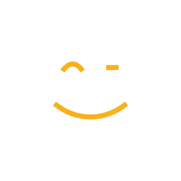 Icono Sonrisa Logo Vectorial Una Sonrisa Expresión Felicidad — Archivo Imágenes Vectoriales