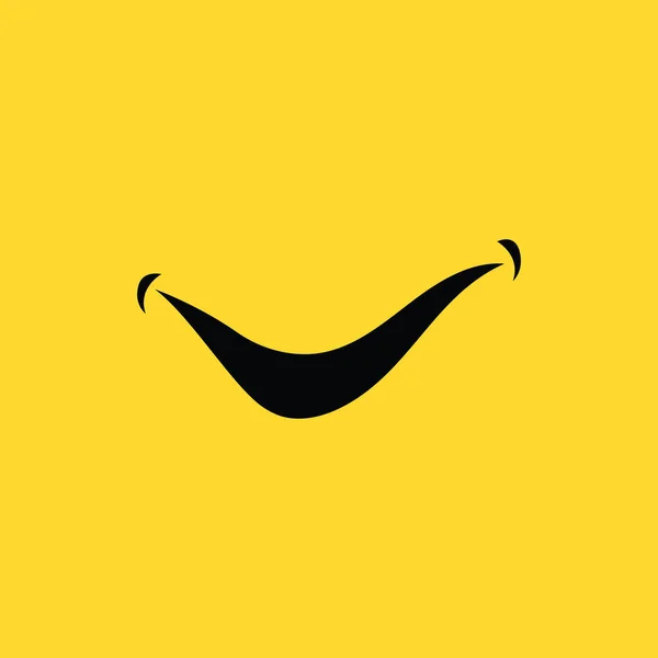 Значок Улыбки Векторный Логотип Улыбки Выражения Счастья — стоковый вектор