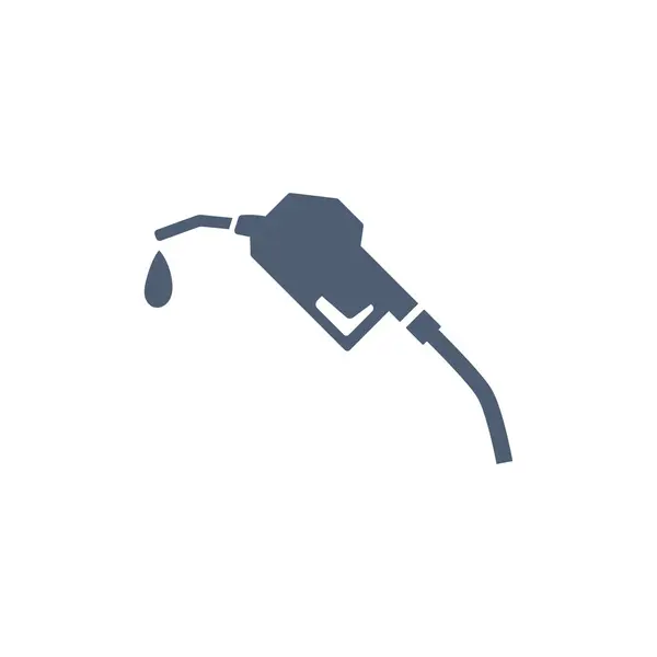 Projekt Logo Dyszy Pompy Benzynowej Płaskim Stylu Ikona Dyszy Pompy — Wektor stockowy