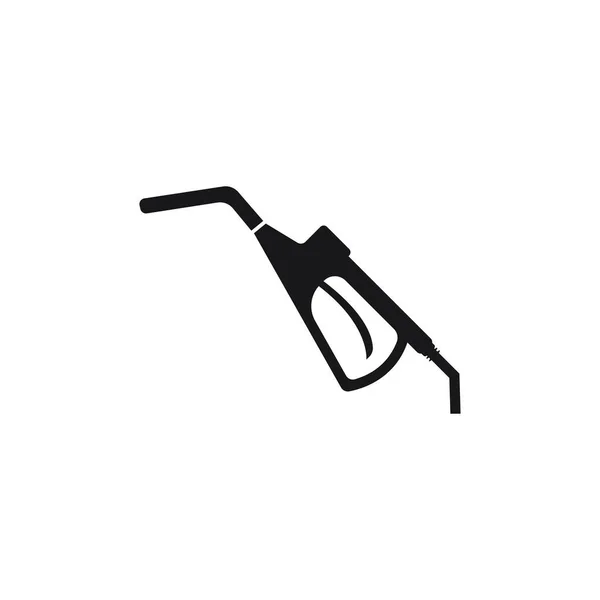 Disegno Del Logo Dell Ugello Della Pompa Benzina Stile Piatto — Vettoriale Stock