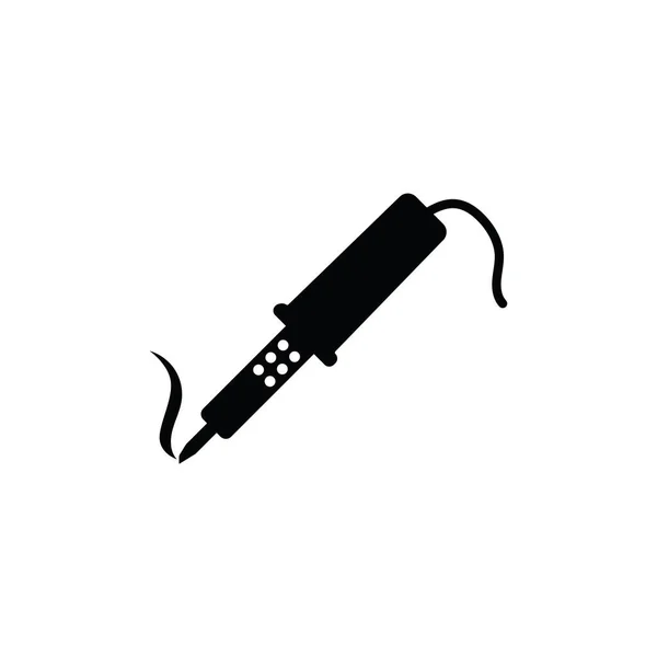 Lötkolben Symbol Auf Weißem Hintergrund Lötkolben Illustration Logo Für Bau — Stockvektor