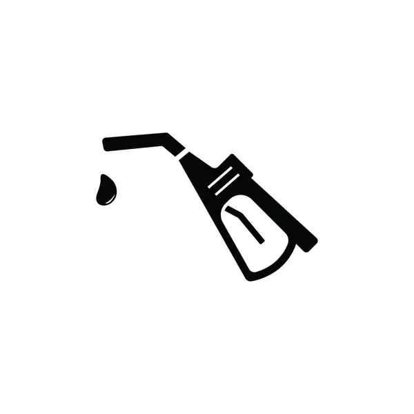 Projekt Logo Dyszy Pompy Benzynowej Płaskim Stylu Ikona Dyszy Pompy — Wektor stockowy