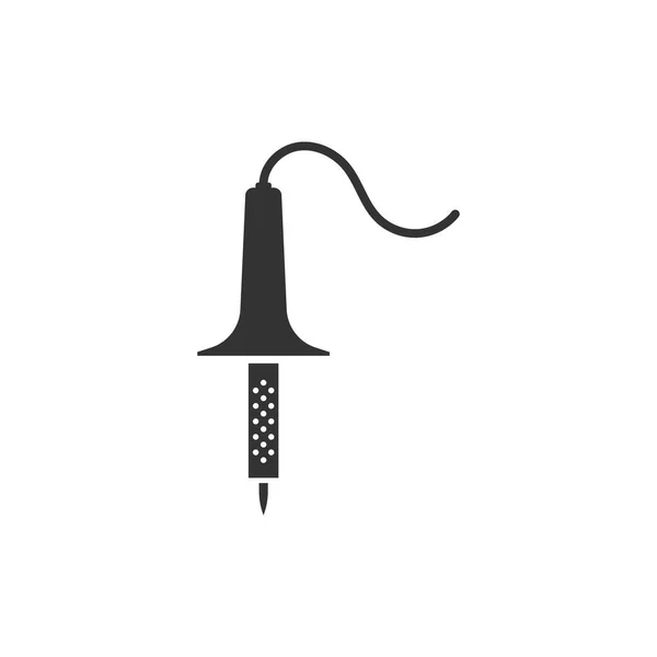 Значок Паяльника Белом Фоне Логотип Паяльника Строительства Инструмента — стоковый вектор