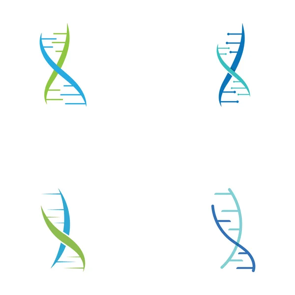 Logo Menselijk Dna Element Logo Voor Wetenschapsfarmacie Geneeskunde — Stockvector