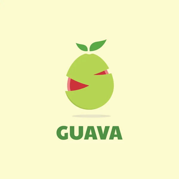 Φρέσκο Guava Fruit Illustration Διάνυσμα Γραφιστική Κατάλληλο Για Επιχειρήσεις Εμπορίας — Διανυσματικό Αρχείο