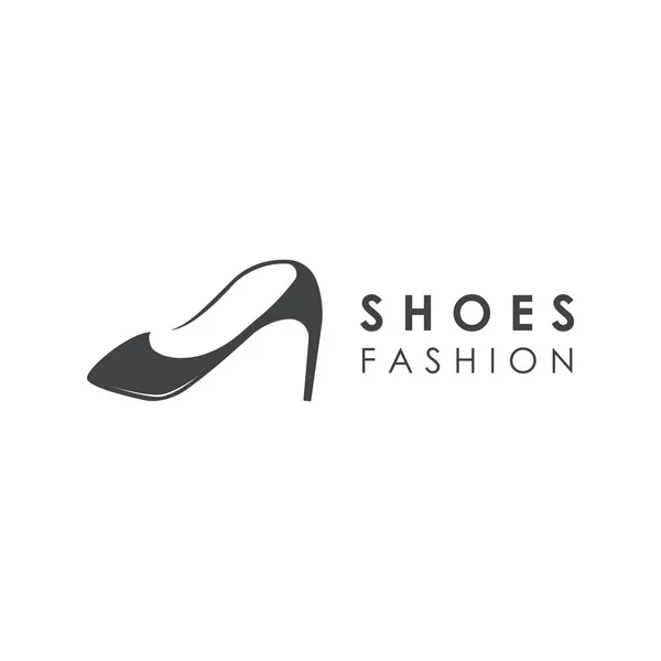 Логотип Женской Обуви Высоких Каблуках Идеально Подходит Моды Магазинов Женской — стоковый вектор