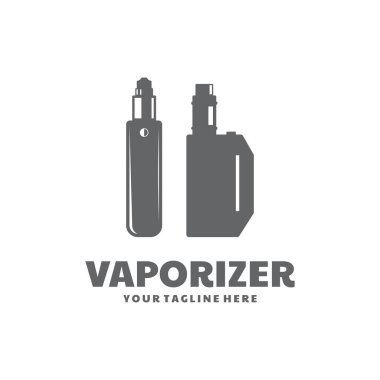 Vape ya da E-Sigara Logosu Tasarımı Vektör Tarzı. E-sigara dükkanın ve işin için uygun..