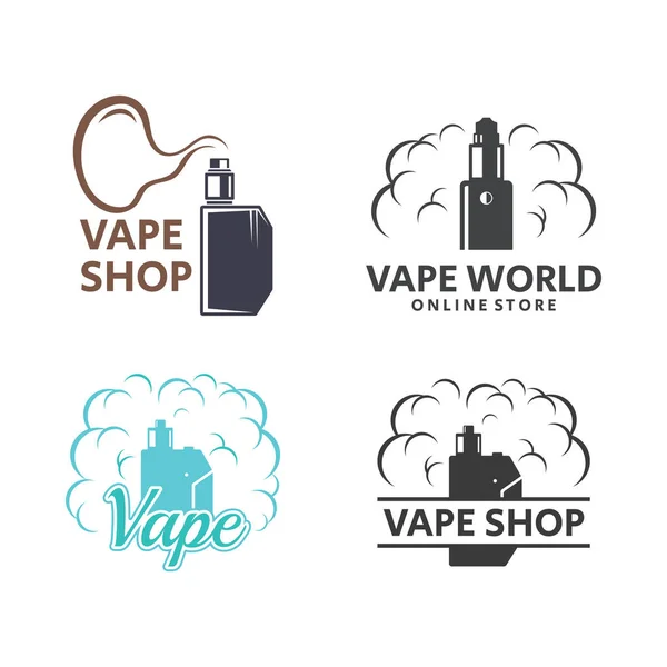 矢量式的卷烟或电子卷烟标志设计 适用于你的电子香烟店和商业机构 — 图库矢量图片