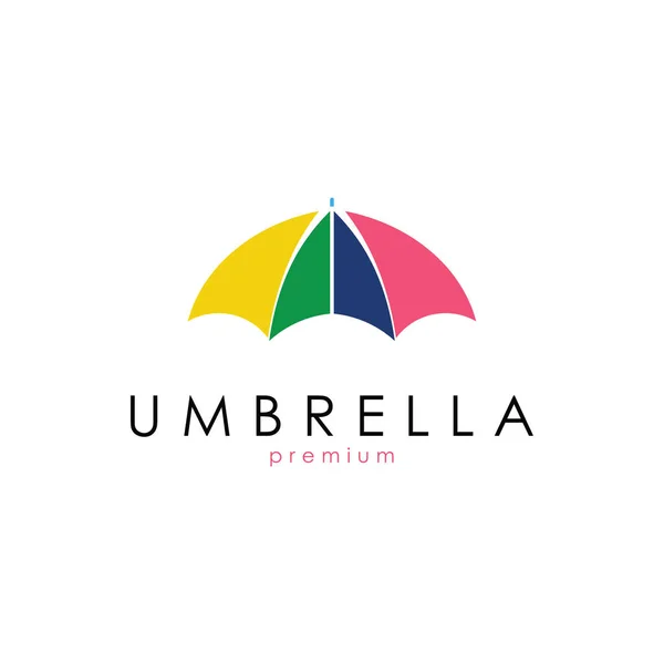 stock vector Abstract Colorful Umbrella Logo Design with Simple Concept