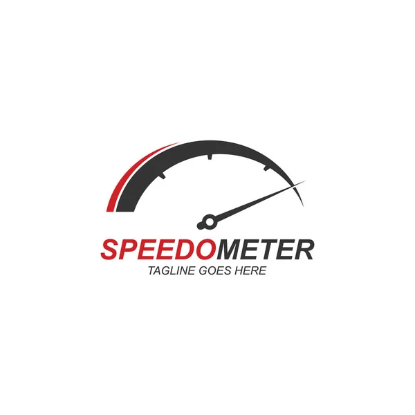Snelheidsmeter Logo Pictogram Eps — Stockvector