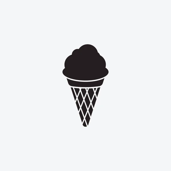 Ice Cream Ilustracja Płaska Konstrukcja Prostym Wektorem Concept — Wektor stockowy