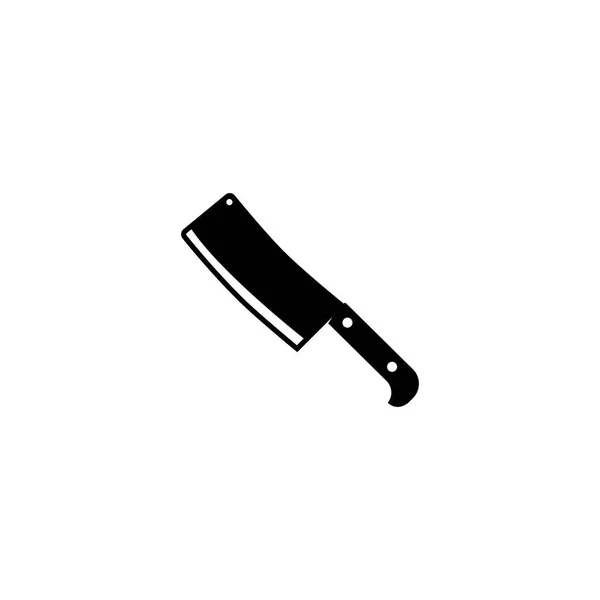 Butcher Knife Vintage Logotypen Logotypmall För Affärsändamål Knivaffär Slaktarknivsbutik Etikett — Stock vektor