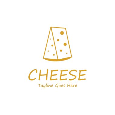 Vektör Konseptli Peynir Logosu Tasarımı. Peynir Simgesi veya Sembol.