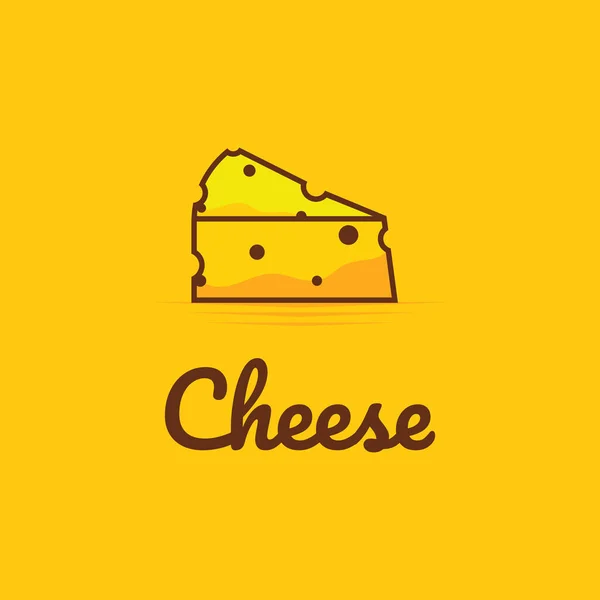 Cheese Logo Design Vector Concept Cheese Icon Symbol — Stock Vector