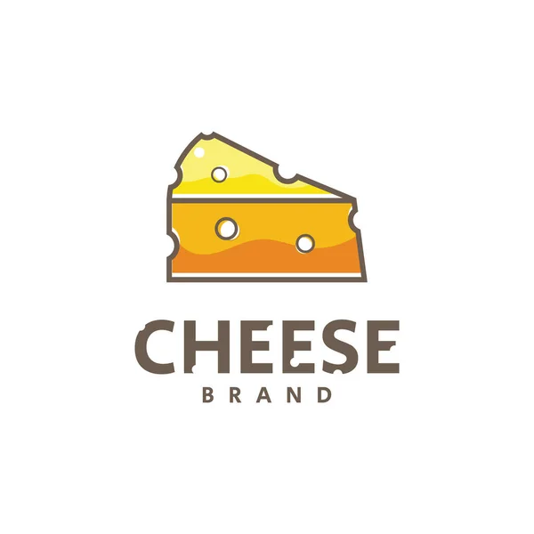 Cheese Logo Design Vector Concept Cheese Icon Symbol — Stock Vector