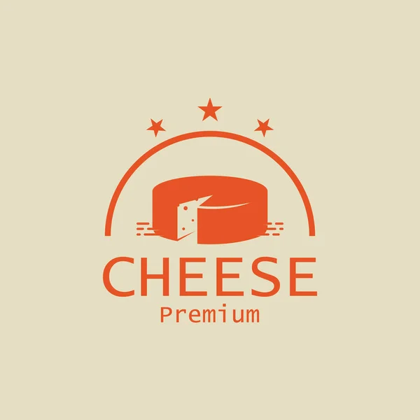 Cheese Logo Design Vector Concept Сирна Ікона Або Символ — стоковий вектор