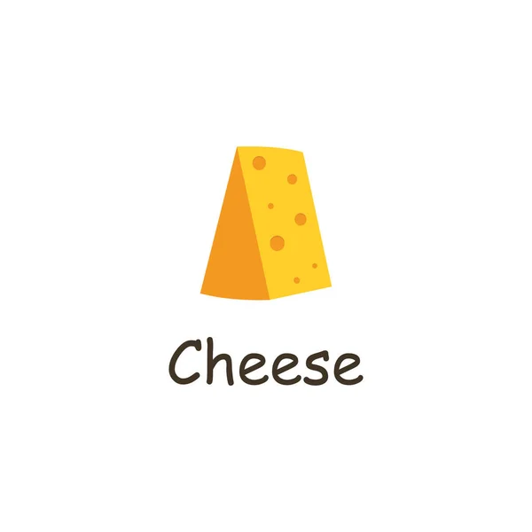 采用向量概念的奶酪标志设计 奶酪图标或符号 — 图库矢量图片