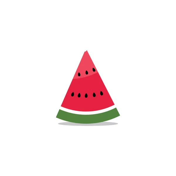 Färsk Vattenmelon Illustration Design Lämplig För Watermelon Trading Business Logo — Stock vektor