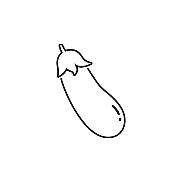 Ілюстрація Баклажанів Креативний Дизайн Баклажани Ферма Логотип Ікона — стоковий вектор