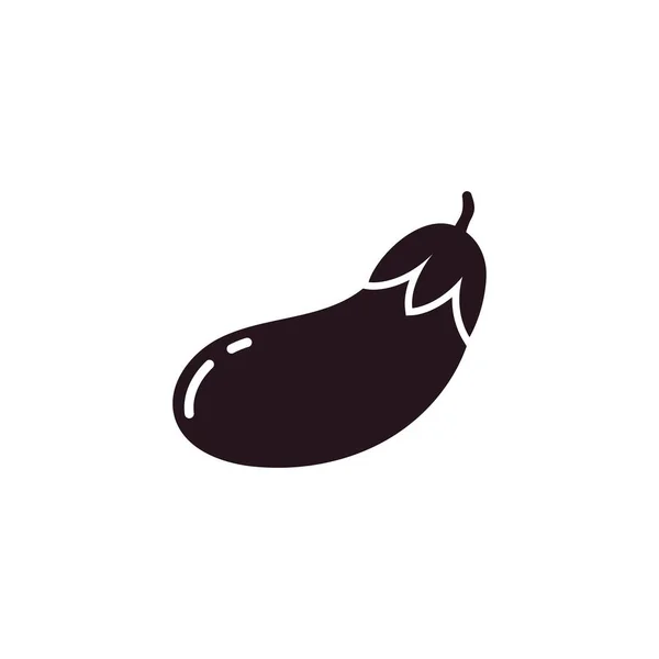 Aubergine Illustratie Creatief Ontwerp Eierplant Farm Product Logo Icon — Stockvector