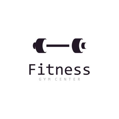 Minimalist Konseptli Fitness Merkezi Logosu Tasarımı.