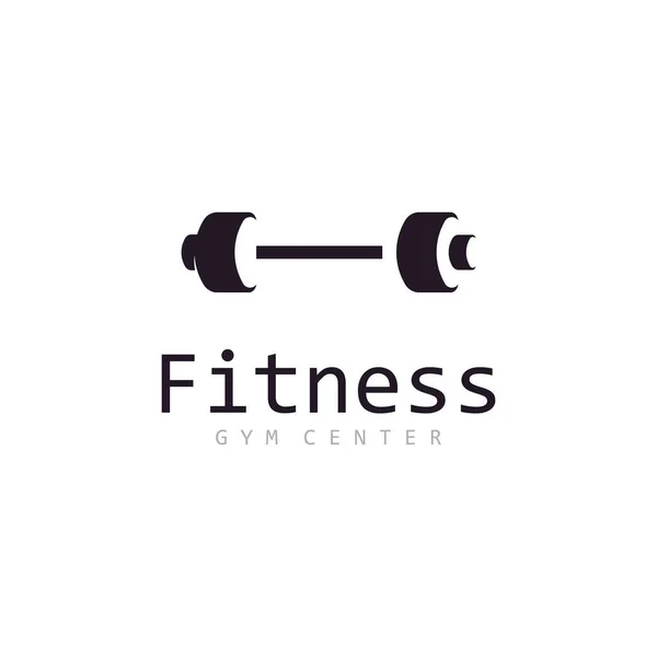 Design Logo Centrum Fitness Minimalistyczną Koncepcją — Wektor stockowy