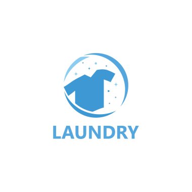 Çamaşır Vektörü İllüstrasyon Tasarımı. İş ya da Çamaşır Etiketleri İçin Uygun.