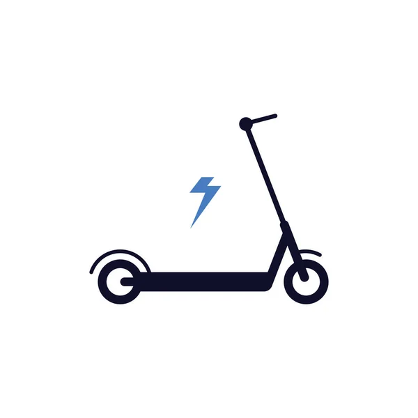 Scooter Elettrico Design Minimalista Illustrazione Vettoriale Isolato Sfondo Bianco — Vettoriale Stock