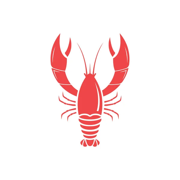 Einfache Lobster Logo Design Inspiration Vector Meeresfrüchte Ikone — Stockvektor