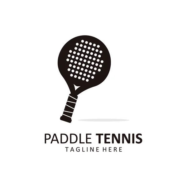 Padel Tenis Ilustracja Vector Concept Tenis Sport Logo Ikona Wektory Stockowe bez tantiem