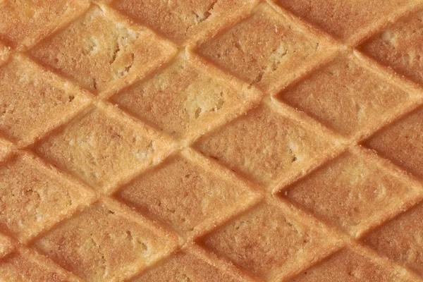Waffelmuster Knusprige Kekse Snacks Oberfläche Vollformat Süße Und Köstliche Waffelnahrung — Stockfoto