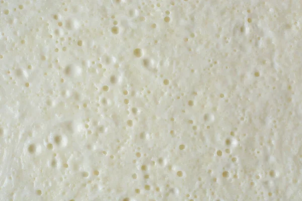 Close Homemade Curd Surface Thick Yogurt Milk Product Texture Full — Stock Photo, Image