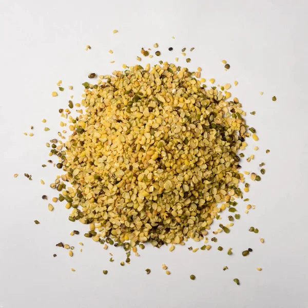 Heap Split Skin Removed Mung Beans Green Grams Also Known — Stock Photo, Image
