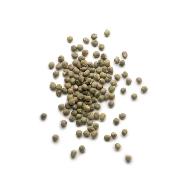 一堆堆的Okro或Okra种子 也被称为Lady Fingers或Ochro 蔬菜种子从白色背景中分离出来 — 图库照片