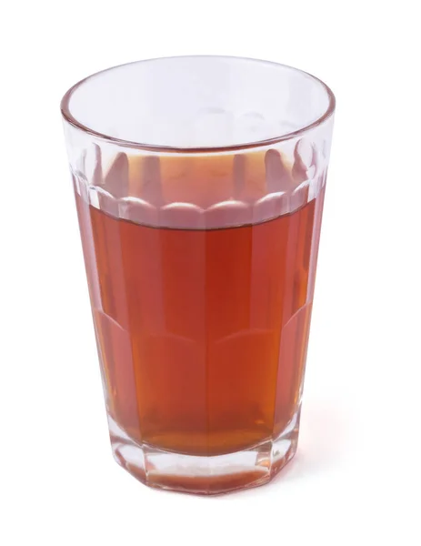 Pohár Tea Forró Ital Elszigetelt Fehér Alapon — Stock Fotó